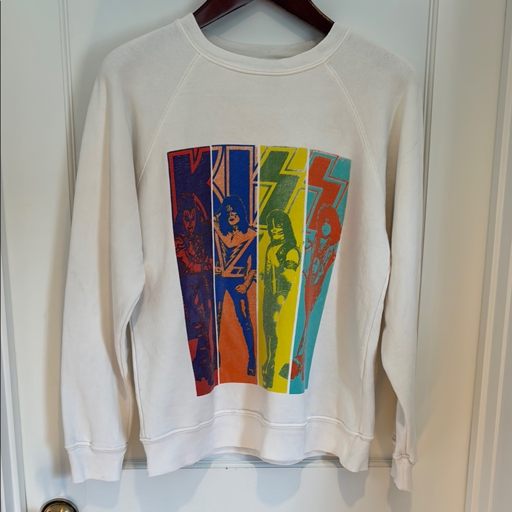 Original Retrobrand KISS 100% cotton crewneck sweatshirt